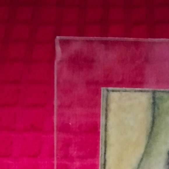 Artisian Glass Coasters Set 4 Martini Themed Bar Cork Back With Stand - Picture 3 of 8